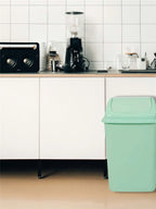 JARDIN202 - Cubo de Basura con Tapadera Basculante - 30/50 Litros - Ideal para Hogar y Oficina