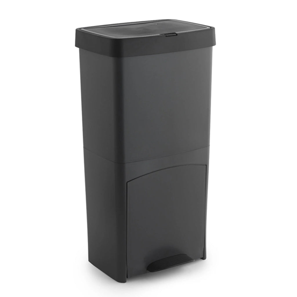 Cubo de Basura de Reciclaje Wellhome 70L Plástico 2 Aperturas