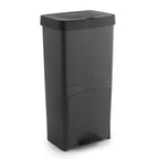 Cubo de Basura de Reciclaje Wellhome 70L Plástico 2 Aperturas