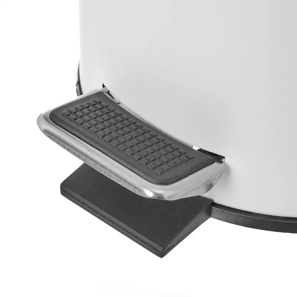 Papelera de baño de pedal de metal y tapa de bambú de 3 litros Lola Home