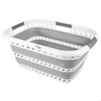 AKTIVE Cesta plegable 40 litros, 61x43x28 cm, Plegado compacto, Sin BPA, Caja de almacenamiento portátil, Cesto ropa sucia plegable, cesta plegable camping, Cestas plegables, Cesto lavandería plegable