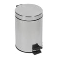 GREATOYAR Papelera Metal, Cubo de Basura con Pedal, Cubo de Basura de Acero Inocidable, Cubo de Basura con Reposapiés Antideslizante para Cocina, Baño, Oficina, 3 / 5 Litro