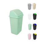 JARDIN202 - Cubo de Basura con Tapadera Basculante - 30/50 Litros - Ideal para Hogar y Oficina