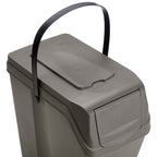 Juego de 4 cubos de reciclaje 100L PROSPERPLAST Sortibox de plastico en color gris