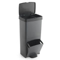 Cubo de Basura de Reciclaje Wellhome 70L Plástico 2 Aperturas