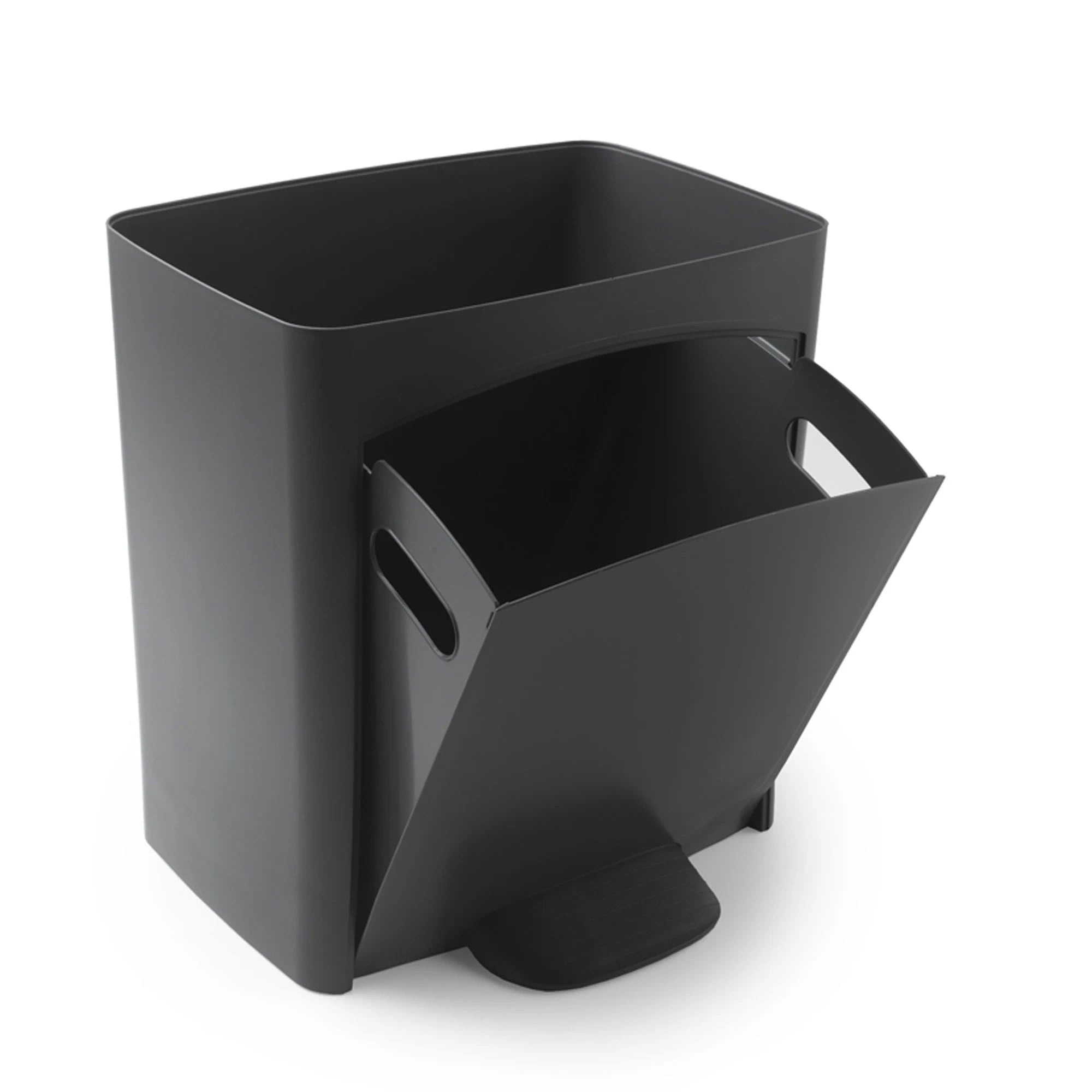 Cubo de Basura de Reciclaje Wellhome 70L Plástico 2 Aperturas
