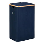 Cesto de Ropa Sucia de Bambú con Tapa y Asas: 72L o 100 L, 2 Clasificaciones, Plegable, Bolsa Interior Lavable a Máquina - Solución Elegante y Práctica para la Lavandería en tu Dormitorio ,Cubo Ropa Sucia. (CUBO002 1999