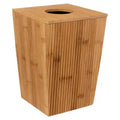 Factory Cuadros Cubo de Tierra Desconocido 6L - Fabricado en Bambú - Color Beige - Papelera de Baño
