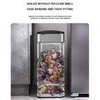 Cubo de basura de 9/15/20/30/40/50/60L, cubo de basura con Sensor inteligente de acero inoxidable de gran capacidad, cubo de basura automático, cubo de basura de cocina