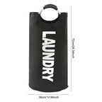 Bolsa de lavandería impermeable de 82L, cesta de lavandería plegable de gran capacidad, cesta de almacenamiento de ropa con asa para lavandería y dormitorio