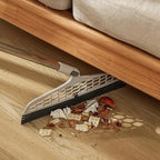 Escoba mágica con cabeza desmontable, raspador de silicona de doble cara, mango de plástico 180 °   Diseño de fácil almacenamiento para baño y sala de estar