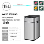 Nueva bote de basura de inducción inteligente para el hogar con tapa, inodoro, cocina, gran capacidad, sala de estar, embalaje automático, cubo de basura