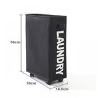 Cesta para la colada con ruedas, cesta de almacenamiento para esterilla de Yoga de gran capacidad, bolsa de almacenamiento de ropa sucia impermeable plegable multifuncional