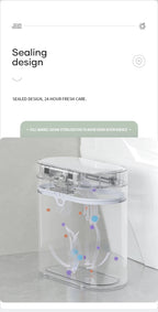 Cubo de basura con Sensor inteligente de 8L/7L, cubo de basura electrónico automático para el hogar, cubo de basura para cocina, inodoro, impermeable, cubo con Sensor de costura estrecha