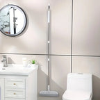 Escoba mágica con cabeza desmontable, raspador de silicona de doble cara, mango de plástico 180 °   Diseño de fácil almacenamiento para baño y sala de estar