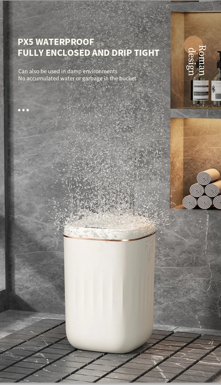 Cubo de basura con Sensor inteligente de 24L, cubo de basura electrónico para baño, cubo de basura con Sensor inteligente automático para cocina, inodoro