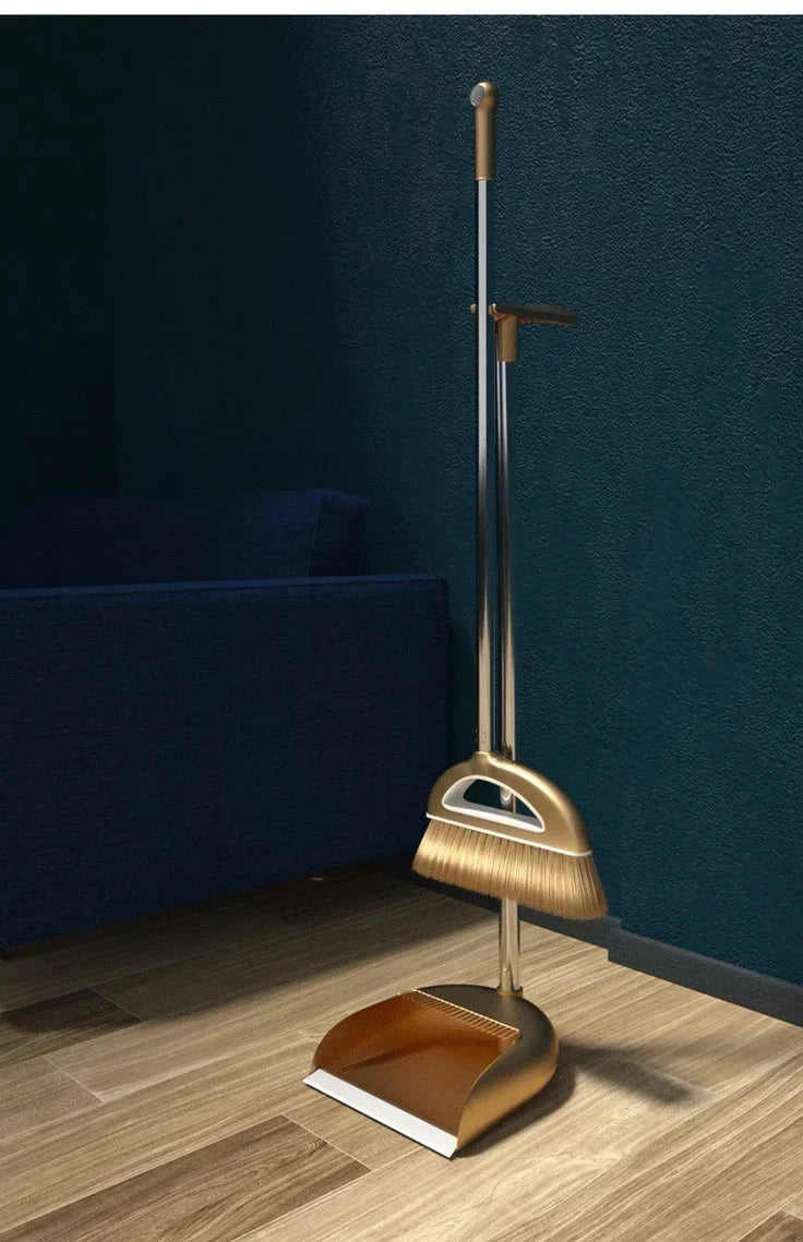 Juego de escoba y recogedor, herramienta de limpieza de suelo para el hogar, escoba mágica de plástico para barrer el cabello, cocina, sala de estar, limpieza de oficina