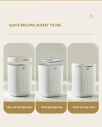 Cubo de basura inteligente para baño de 24/20L, cubo de basura con Sensor automático, cubo de basura de inducción de gran capacidad para cocina y baño