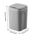 Cubo de basura inteligente de 20L para baño, cubo de basura con Sensor automático, cubo de basura eléctrico, papelera impermeable para cocina, basura de reciclaje