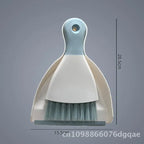 Mini escoba de escritorio y recogedor, herramientas de limpieza para el hogar y la Oficina, plástico de tamaño pequeño, azul cielo, gris, turquesa, opciones disponibles