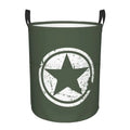 Cesto para la colada táctico militar con forma de estrella y calavera, cesta grande para la colada, cestas plegables para ropa sucia para guardería, dormitorio, decoración del hogar