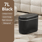Cubo de basura con Sensor inteligente estrecho de 7/9L, cesta de basura automática con tapa, cubo de basura de escritorio, cubo de basura impermeable para inodoro