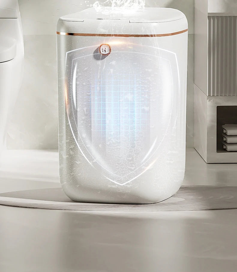 Cubo de basura inteligente para baño de 24/20L, cubo de basura con Sensor automático, cubo de basura de inducción de gran capacidad para cocina y baño