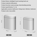 Cubo de basura con Sensor inteligente de 8L/7L, cubo de basura electrónico automático para el hogar, cubo de basura para cocina, inodoro, impermeable, cubo con Sensor de costura estrecha