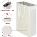 Cesta de almacenamiento de tela, cesta para ropa sucia, cesta para ropa sucia plegable para uso doméstico, baño con placa inferior, cesta para la colada