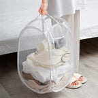 Cesta para ropa sucia Esqueleto Ventilado Plegable Fácil Almacenamiento Cesta para ropa portátil de gran capacidad