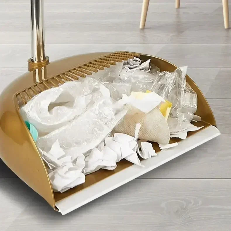Juego de escoba mágica y recogedor de plástico, herramientas de limpieza, limpiaparabrisas para suelos, accesorios para el hogar, cepillo para polvo de barrido multifunción