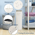 Cesta de almacenamiento de tela, cesta para ropa sucia, cesta para ropa sucia plegable para uso doméstico, baño con placa inferior, cesta para la colada