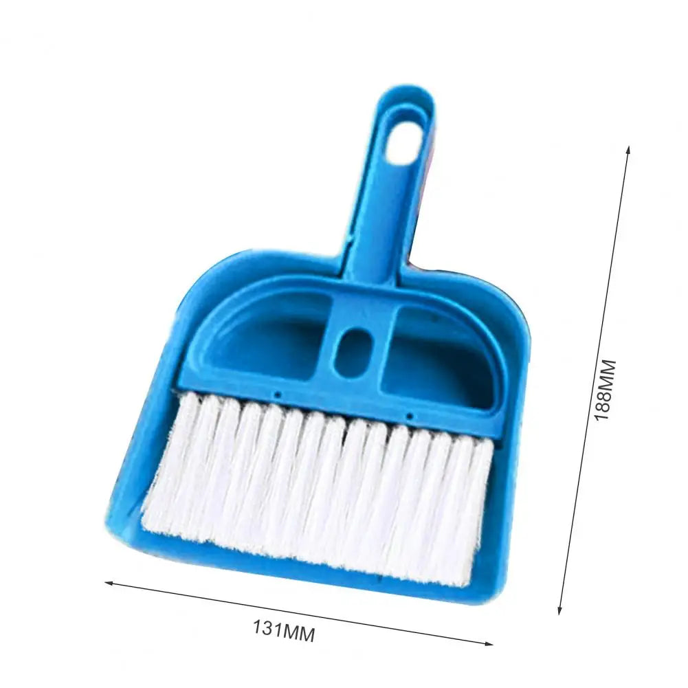 Mini escoba y recogedor con pala de basura para limpieza de escritorio, cepillo de mano portátil de plástico, barredora, limpiador de teclado