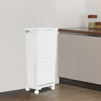Cubo de basura de cocina de doble capa con tapa, clasificación en seco y húmedo, cubo de basura de gran capacidad para el hogar