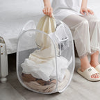 Cesta para ropa sucia Esqueleto Ventilado Plegable Fácil Almacenamiento Cesta para ropa portátil de gran capacidad