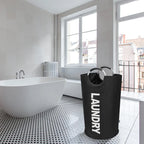 Bolsa de lavandería impermeable de 82L, cesta de lavandería plegable de gran capacidad, cesta de almacenamiento de ropa con asa para lavandería y dormitorio