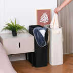 Cesta de almacenamiento de tela, cesta para ropa sucia, cesta para ropa sucia plegable para uso doméstico, baño con placa inferior, cesta para la colada
