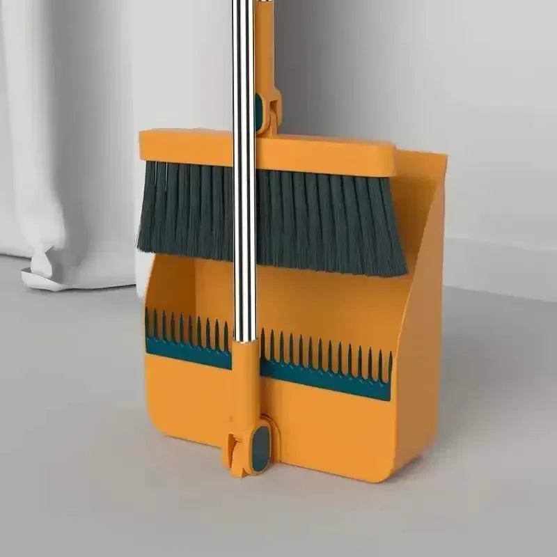 Juego de escoba y pala plegable para el hogar, barredor de plástico, cocina, suelo de madera, escoba y cuchara para pelo de mascotas, herramientas, producto de limpieza