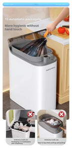 JOYBOS cubo de basura con Sensor inteligente con bolsa de adsorción automática, cubo de basura recargable para el hogar, inodoro, sala de estar y hogar