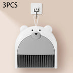 Juego de escoba y recogedor pequeño para el hogar, pala de basura de plástico portátil para escritorio, Mini escoba plegable, 1-5 uds.