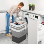 Cestas grandes para la colada de 75L con asas, cesto duradero para ropa sucia, cesta de almacenamiento para el hogar, dormitorio, hoteles, lavandería 40*30*60cm