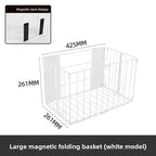 Cesta de lavandería para el hogar, tambor de baño, lavadora, cesta para ropa sucia, agujero libre de hierro, baske magnético plegable para ropa sucia