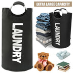 Bolsa de lavandería impermeable de 82L, cesta de lavandería plegable de gran capacidad, cesta de almacenamiento de ropa con asa para lavandería y dormitorio