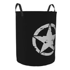 Cesto para la colada táctico militar con forma de estrella y calavera, cesta grande para la colada, cestas plegables para ropa sucia para guardería, dormitorio, decoración del hogar