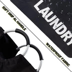 Bolsa de lavandería impermeable de 82L, cesta de lavandería plegable de gran capacidad, cesta de almacenamiento de ropa con asa para lavandería y dormitorio