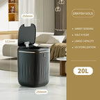 Cubo de basura inteligente de 20L para baño, cubo de basura con Sensor automático, cubo de basura eléctrico, papelera impermeable para cocina, basura de reciclaje