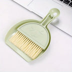 Mini juego de escobas de escritorio, combinación creativa de pala y cepillo de plástico para barrer el cabello y el polvo, herramienta de limpieza eficiente