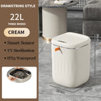 Cubo de basura con Sensor inteligente de 24L, cubo de basura electrónico para baño, cubo de basura con Sensor inteligente automático para cocina, inodoro