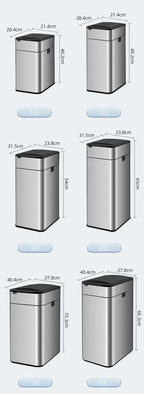 Cubo de basura inteligente para cocina, cubo con Sensor inteligente automático, cubo de basura, papelera para residuos de alimentos, 15/20/30/40/50/60L