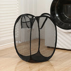 Cesta de lavandería de malla emergente plegable, cesto de ropa portátil para fácil lavado y almacenar ropa sucia, calcetines, juguetes, artículos diversos